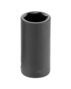 Grey Pneumatic 3/8" DR 18MM SEMI-DEEP 6PT IMPACT SOCKET