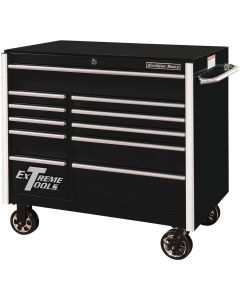 Extreme Tools 41" 11-Drawer Roller Cabinet, Black