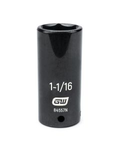 KDT84557N image(0) - GearWrench 1/2" Drive 6 Point Deep Impact SAE Socket 1-1/16"