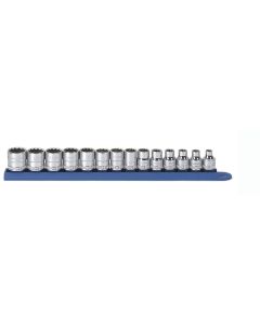 KDT80560 image(0) - GearWrench 14PC 3/8" DR 12PT STANDARD METRIC SOCKET SET