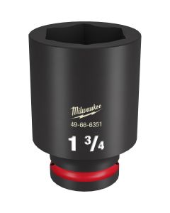 MLW49-66-6351 image(0) - Milwaukee Tool SHOCKWAVE Impact Duty 3/4"Drive 1-3/4" Deep 6 Point Socket