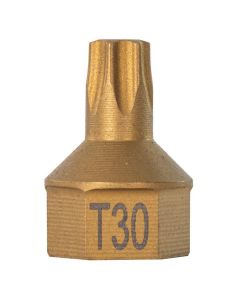 Mayhew T30 Torx&reg; Dual Drive Bit, 7/16" Drive