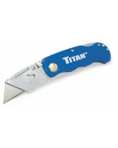 TIT11018 image(0) - TITAN BLUE FOLDING POCKET UTILITY KNIFE