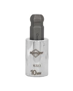 MAY16323 image(0) - Mayhew Mayhew 10 MM Metric Ball Hex Short Insert Socket Bit, 3/8-Inch Drive