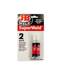 JBW33102 image(1) - J B Weld J-B Weld 33102 SuperWeld Glue - Clear Super Glue Tubes - 2 oz. - 2 Pack