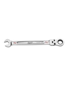 MLW45-96-9813 image(0) - Milwaukee Tool 7/16" Flex Head Ratcheting Combination Wrench