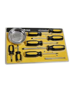 TIT17241 image(0) - TITAN 10-PC SCREWDRIVER SET WITH MAGNETIC