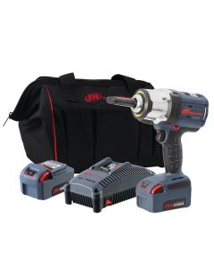 IRTW7252-K22 image(0) - Ingersoll Rand 1/2 Inch 20V Cordless Impact Wrench 2 Battery Kit, 2 Inch Ext Anvil, 1500 ft-lb Torque, Friction Ring Retainer, Pistol Grip