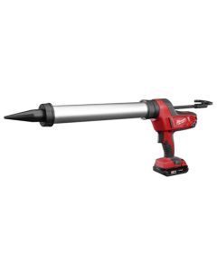 MLW2642-21CT image(0) - Milwaukee Tool M18 Cordless 20-oz Aluminum Barrel Caulk and Adhesive Gun Kit