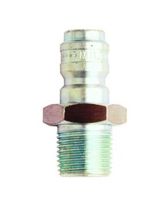 Milton Industries 3/8" Male Straight Thru Plug