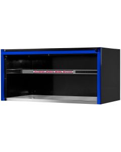 EXTEX5501HCQBKBL image(0) - Extreme Tools&reg; EXQ Series 55in W x 30in D Professional Extreme Power Workstation Hutch  Black w Blue Handle