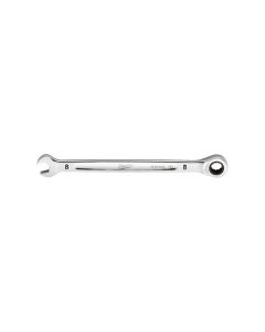 MLW45-96-9308 image(0) - Milwaukee Tool 8MM Metric Ratcheting Combination Wrench, 12-Point, Steel, Chrome