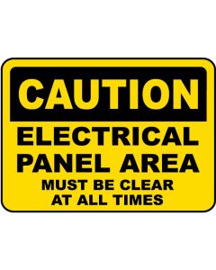 Chaos Safety Supplies Electrical Panel Caution Label