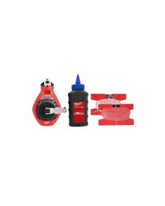 MLW48-22-3993 image(1) - Milwaukee Tool 100 Ft. Precision Line Chalk Reel Kit with Bonus Bold Line and Blue Chalk