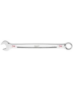 MLW45-96-9440 image(0) - Milwaukee Tool 1-3/8" SAE Combination Wrench, 12-Point, Steel, Chrome, Ergonomic, I-Beam Handle