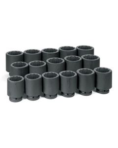 GRE9116D image(0) - Grey Pneumatic 1" Dr 16 Pc. Deep Frac Set