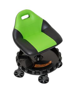 TRX2-705 image(0) - Traxion 2-705  ProGear Mobile Rolling Gear Race Seat with Tray and Five All Terrain Casters - Green