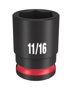 MLW49-66-6109 image(0) - Milwaukee Tool SHOCKWAVE Impact Duty  3/8" Drive 11/16" Standard 6 Point Socket