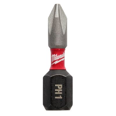 MLW48-32-4746 image(0) - Milwaukee Tool SHOCKWAVE Impact Reduced Diameter Phillips #2 Drywall Insert Bits (Bulk 25)