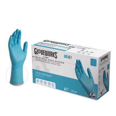 AMXGPNHD66100 image(0) - L GlovePlus HD PF, Textured, Extra Long Nitrile