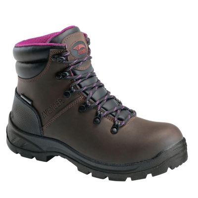 FSIA8675-6M image(0) - Avenger Work Boots Builder Series - Women's Boots - Soft Toe - EH|SR - Brown/Black - Size: 6M