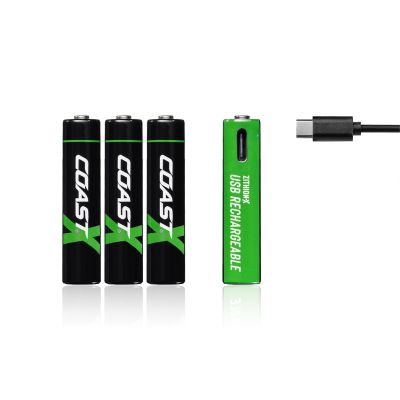 COS31008 image(0) - COAST Products Zithion-X AAA Rechargeable Lithium-Ion Batteries with USB-C Port (1.5V, 750mAh, 4-Pack)