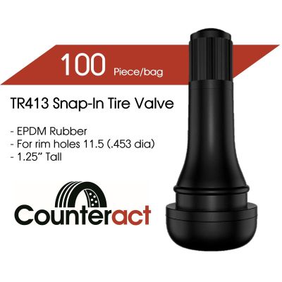 COUT13C image(0) - TR413 Counteract Tire Valve 42.5mm (100pk)