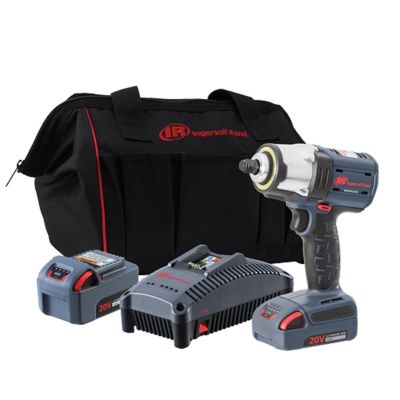 IRTW5153-K22 image(0) - Ingersoll Rand 20V Mid-torque 1/2" Cordless Impact Wrench Kit, 550 ft-lbs Nut-busting Torque, 2 Batteries and Charger