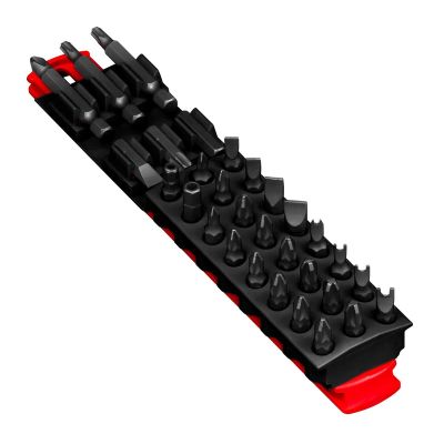ERN5750 image(0) - 8" 30 Tool Magnetic Bit Buddy - Red/Black