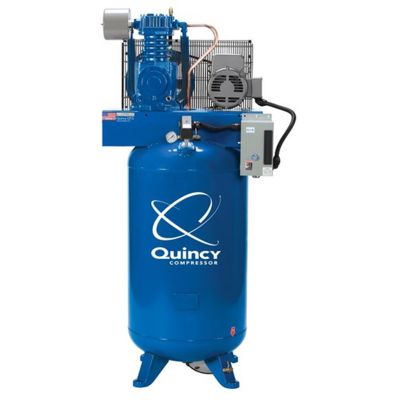 QAC271CS80VCB23 image(0) - Quincy Compressors 7.5hp 80 gallon 1 phase Quincy