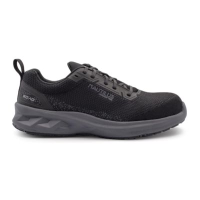 FSIN5120-7.5EE image(0) - Nautilus Safety Footwear Nautilus Safety Footwear - SPRINGWATER SD10 - Men's Low Top Shoe - CT|SD|SF|SR - Black / Grey - Size: 7.5 - 2E - (Extra Wide)