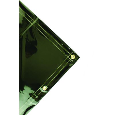 SRW36283 image(0) - Wilson by Jackson Safety - Transparent Welding Curtain - 6' x 10' - Weight (per sq. yd.) 13 oz - Thickness 0.014" - Green - Amp Usage Medium/High