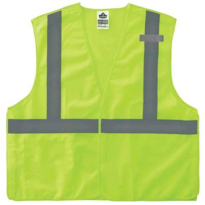 ERG21077 image(0) - Ergodyne 8215BA 2XL/3XL Lime Type R Class 2 Breakaway Mesh Vest