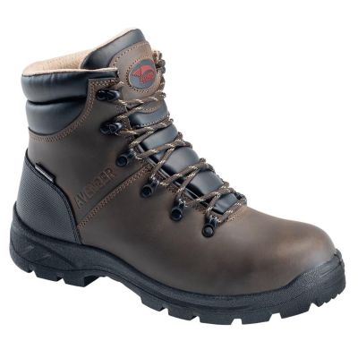 FSIA8625-14W image(0) - Avenger Work Boots Builder Series - Men's Boots - Soft Toe - EH|SR - Brown/Black - Size: 14W
