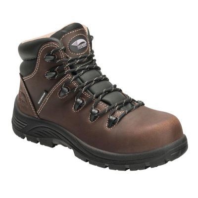 FSIA7126-6.5W image(0) - Avenger Work Boots Framer Series - Women's High Top Work Boots - Composite Toe - IC|EH|SR|PR - Brown/Black - Size: 6.5W