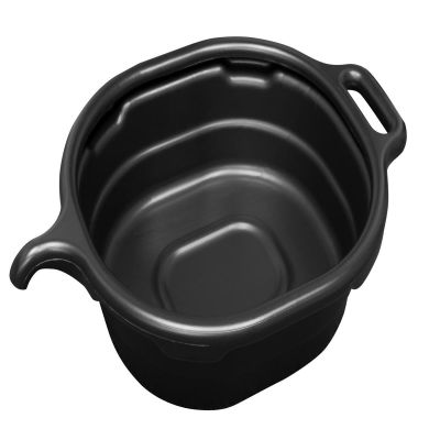 LIS17972 image(1) - Lisle 4.5 Gallon Oval Drain Pan, Black