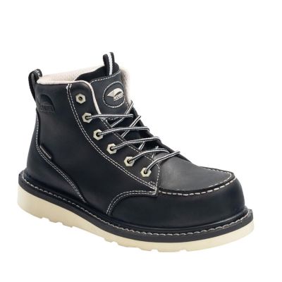 FSIA7552-6.5M image(0) - Avenger Work Boots Wedge Series - Women's Boots - Carbon Nano-Fiber Toe - IC|EH|SR - Black/Tan - Size: 6.5M