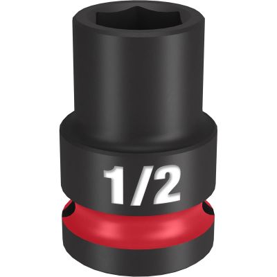 MLW49-66-6202 image(0) - Milwaukee Tool SHOCKWAVE Impact Duty  1/2"Drive 1/2" Standard 6 Point Socket