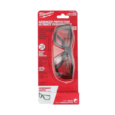 MLW48-73-2040 image(0) - Milwaukee Tool Clr Hi Prfrm Sfty Glasses w/Gasket