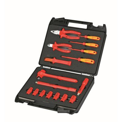 KNP989911 image(0) - 17-Piece Tool Kit with Insulated Tools for Working