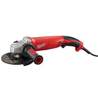 MLW6124-30 image(0) - Milwaukee Tool 13 Amp 5" Small Angle Grinder Trigger Grip, Lock-On