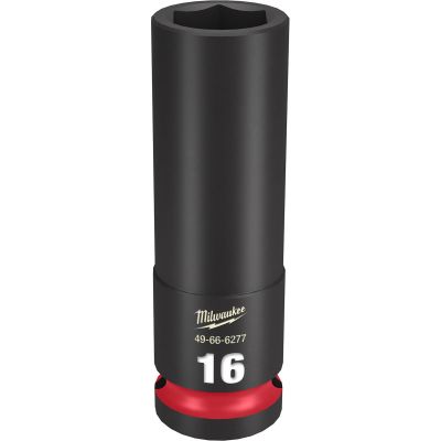 MLW49-66-6277 image(0) - SHOCKWAVE Impact Duty 1/2"Drive 16MM Deep 6 Point Socket