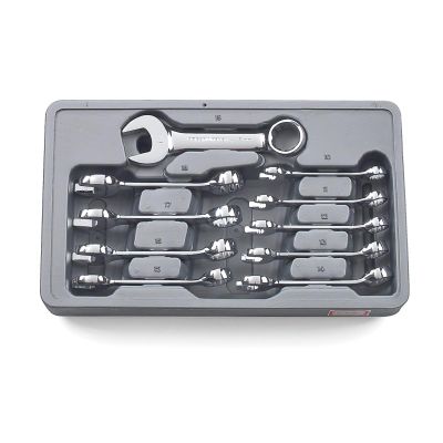 KDT81904 image(0) - GearWrench 10PC STUBBY WRENCH SET 10-19MM