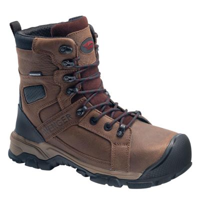 FSIA7333-7.5M image(0) - Avenger Work Boots Ripsaw Series - Men's High-Top 8” Boots - Aluminum Toe - IC|EH|SR|PR - Brown/Black - Size: 7.5M