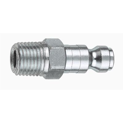 AMFCP1-302-10 image(0) - 1/4" Coupler Plug with .302 Male threads Automotive T Style- Pack of 10