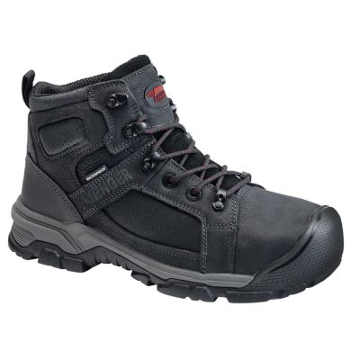 FSIA7337-11.5M image(0) - Avenger Work Boots Ripsaw Series - Men's High-Top Boots - Aluminum Toe - IC|EH|SR|PR - Black/Black - Size: 11.5M