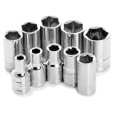 WLMW36202 image(0) - Wilmar Corp. / Performance Tool 10 Pc 1/4" Dr 6pt MM Skt Set