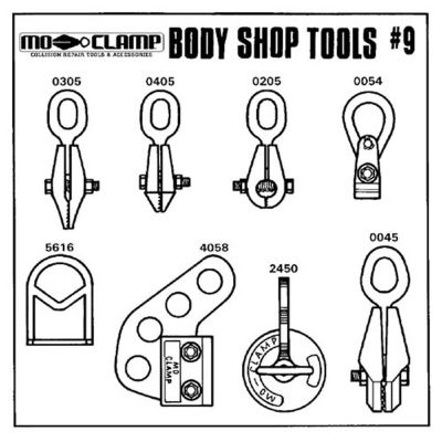 MOC5090 image(0) - Mo-Clamp 8PC #9 PBE Repair Tool Board Display