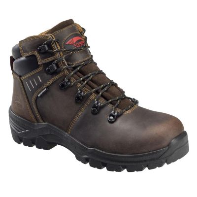 FSIA7401-8.5M image(0) - Avenger Work Boots Foundation Series - Men's Boots - Carbon Nano-Fiber Toe - IC|EH|SR|PR - Brown/Black - Size: 8.5M
