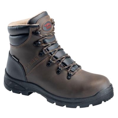 FSIA8225-6.5W image(0) - Avenger Work Boots - Builder Series - Men's Boots - Steel Toe - IC|EH|SR - Brown/Black - Size: 6'5W